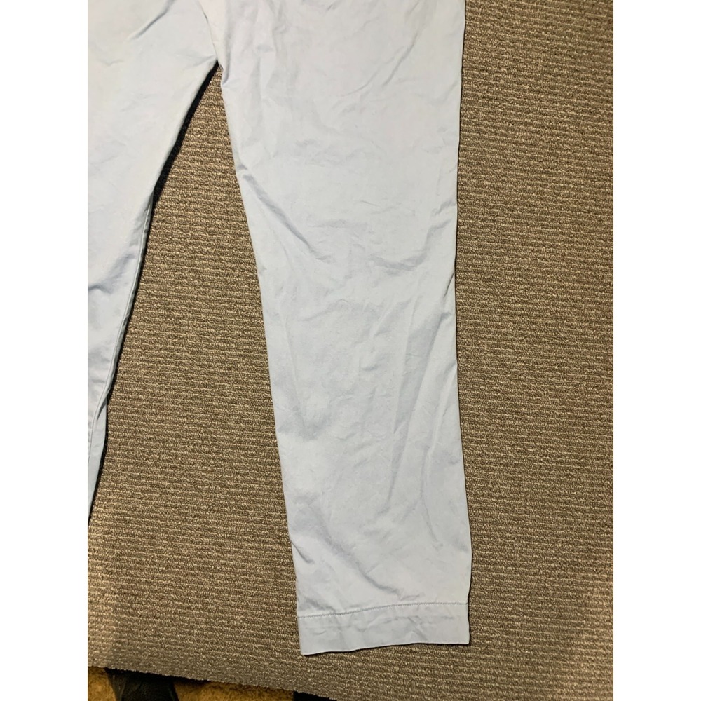 Polo Ralph Lauren Mens Classic Fit Flat Front Chino Blue Pants 34x32 Cotton - Picture 4 of 16